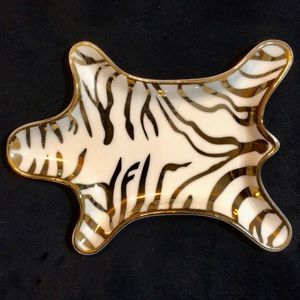 Tricoastal Designs Gold Zebra Trinket Tray 🌱
